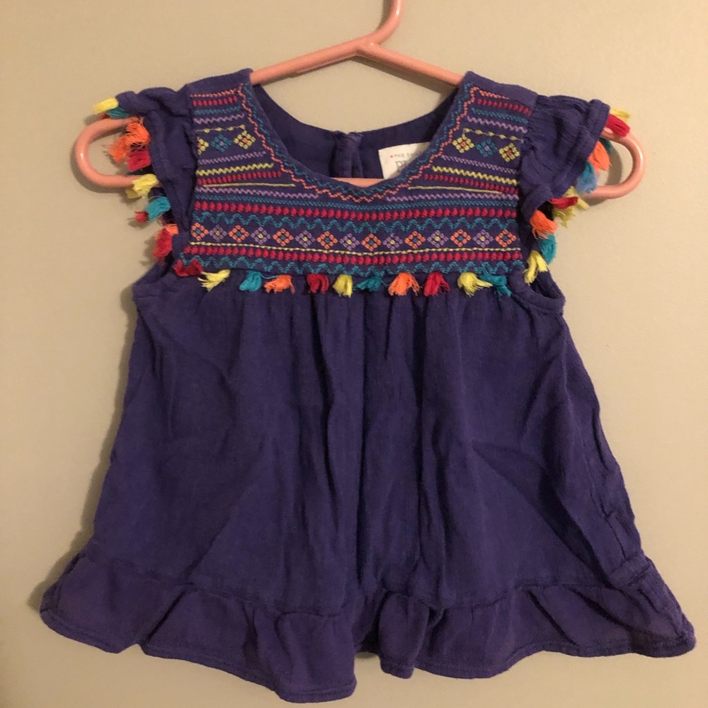Adorable Summery Embroidered Toddler Top